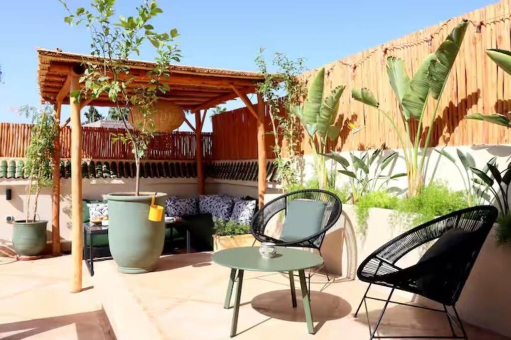 מרקש Riad Ptit Kech, Bassin Terrasse - Petits Dejeuners מראה חיצוני תמונה
