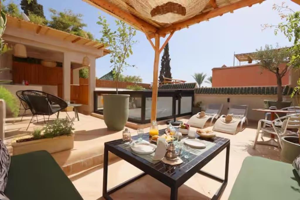 מרקש Riad Ptit Kech, Bassin Terrasse - Petits Dejeuners מראה חיצוני תמונה